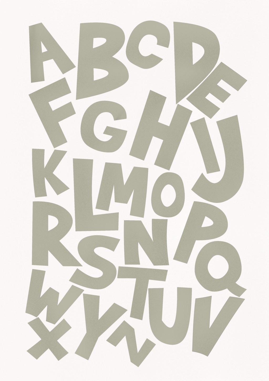 Cute Minimal Geometric Alphabet&nbsp;Printable