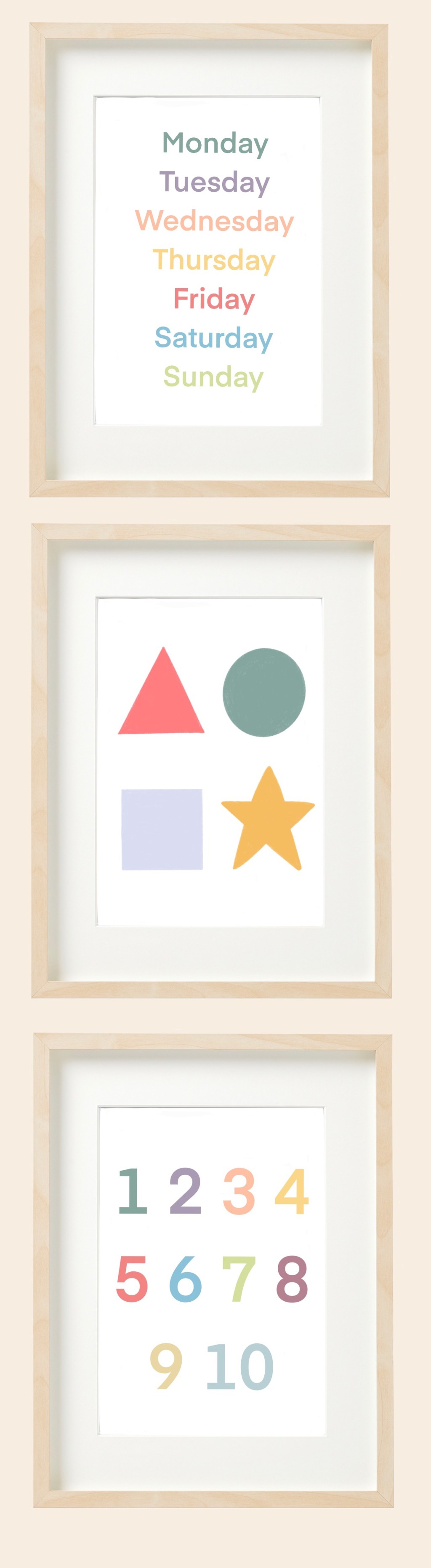 Free Learning Prints for Toddlers