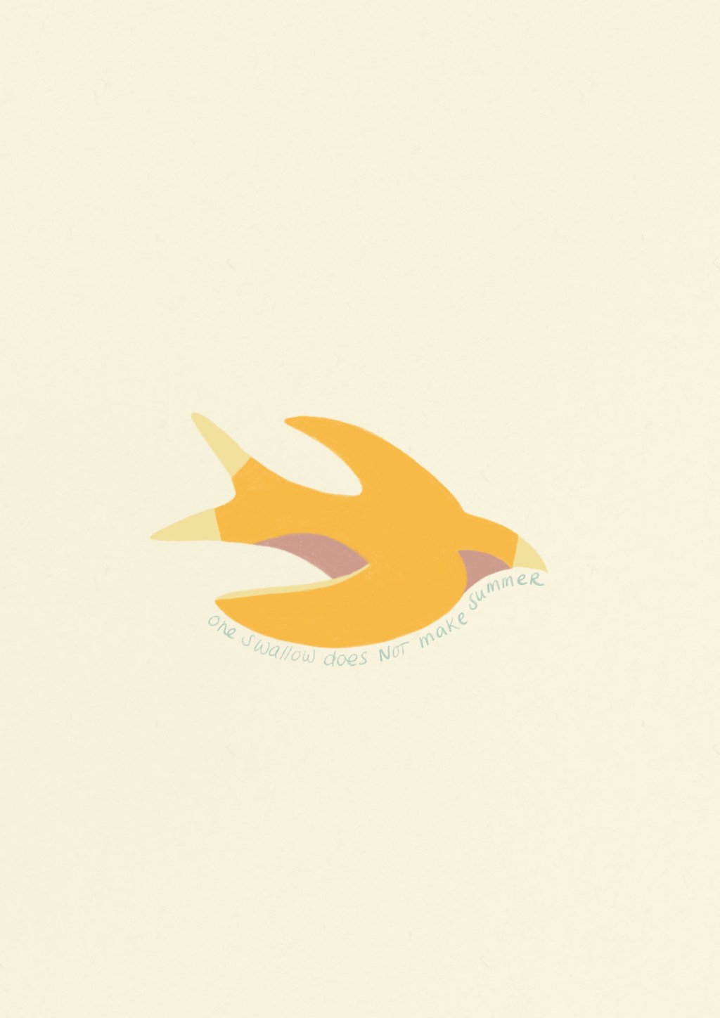 Free Printable: “One Swallow Does Not Make&nbsp;Summer'”